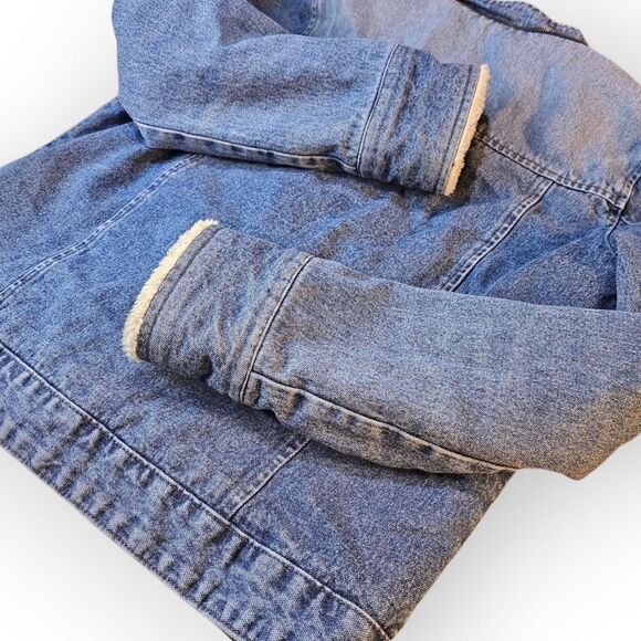 Vintage ROXY Light Wash Denim Jacket LARGE - Picture 3 of 6